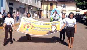 Residence Students at the Anniversary Parade
