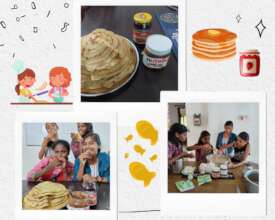 Cooking class for children of Janani Home