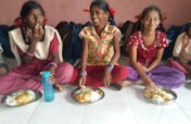Meal to underprivilege and orphan  tribal children