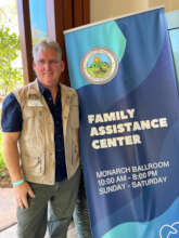 PWA CEO Wayne Nissly at Family Assistance Center