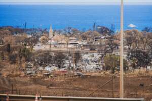 Wildfire damage in Lahaina