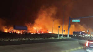 Fire near Launiupoko on Maui Photo: County of Maui