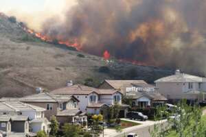 Southern CA Brush Fire Courtesy Getty Images