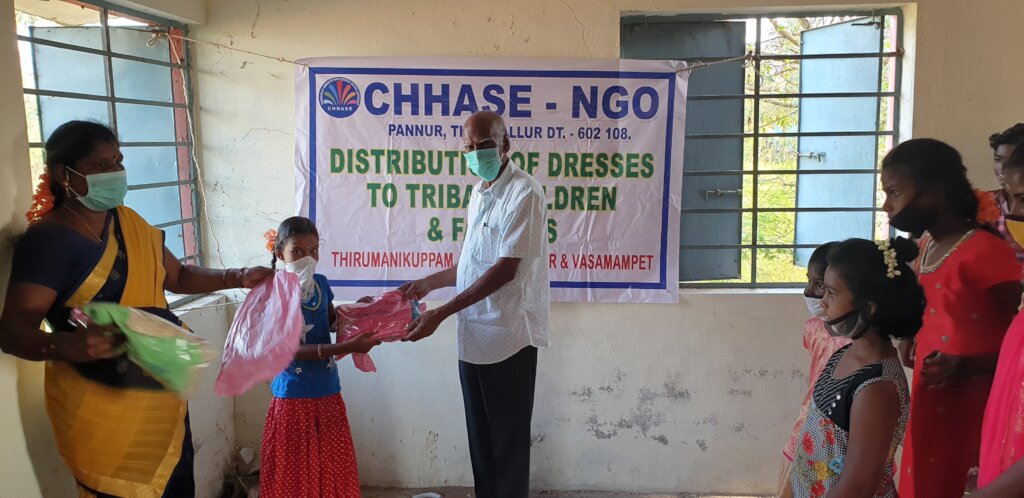 Donate new dresses to Tribal children