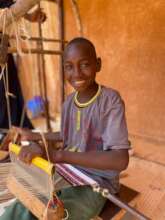 A weaving student