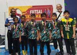 One of the local kids team in the tournament