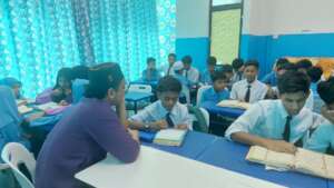 Primary & secondary students during Quranic class