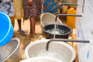 Clean water flows at one of our Ghana sites