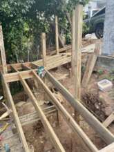 Ramp construction in progress