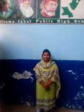 Urooj at her school