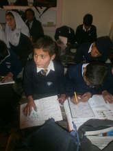 Zubair is an attentive student in class