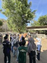 University students getting hands on training
