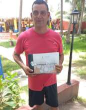 Ruben with new brochure