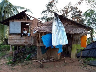 Relief goods for people affected by typhoon Odette