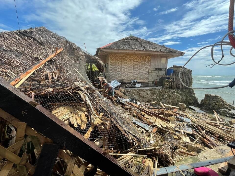 Relief goods for people affected by typhoon Odette