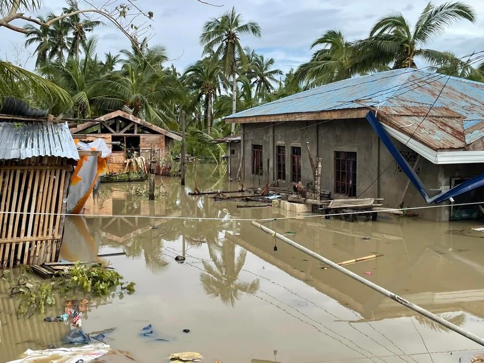 Relief goods for people affected by typhoon Odette