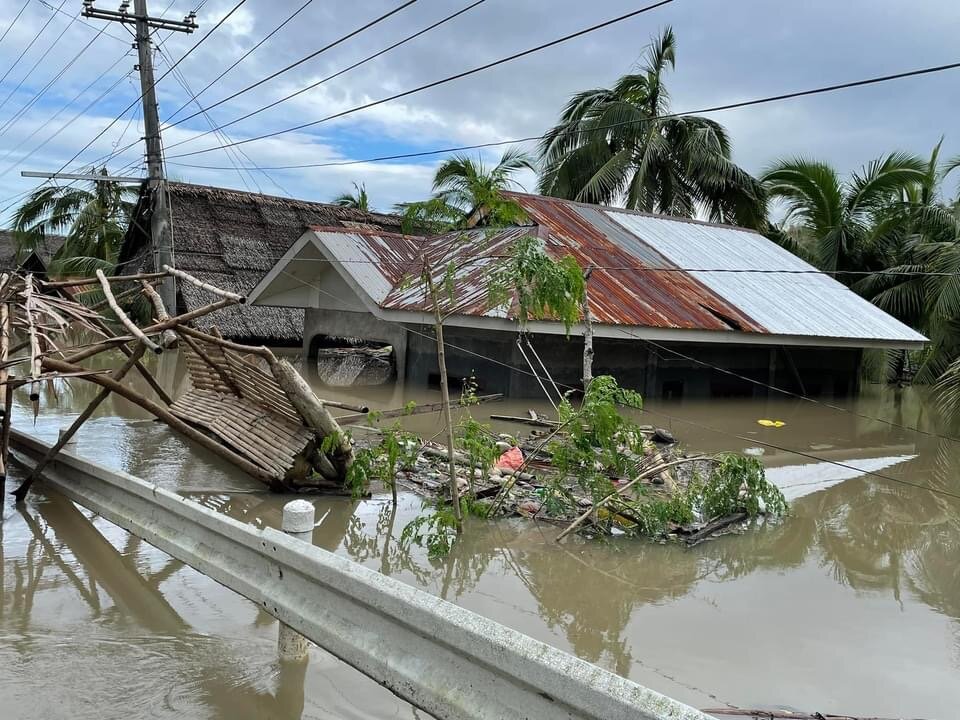 Relief goods for people affected by typhoon Odette
