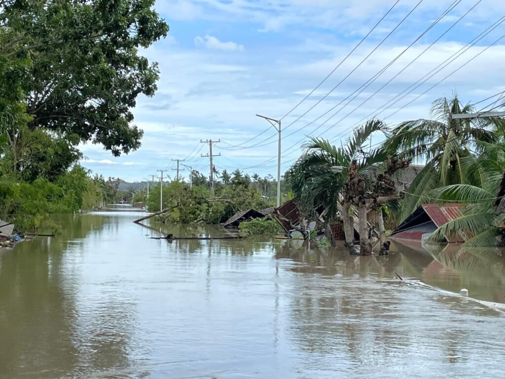 Relief goods for people affected by typhoon Odette