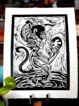 Engraving result from Issvan Duarte's workshop