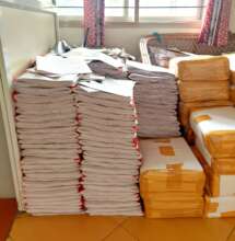 Braille Books ready for Packaging