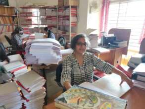 Production of books  at the Braille Press