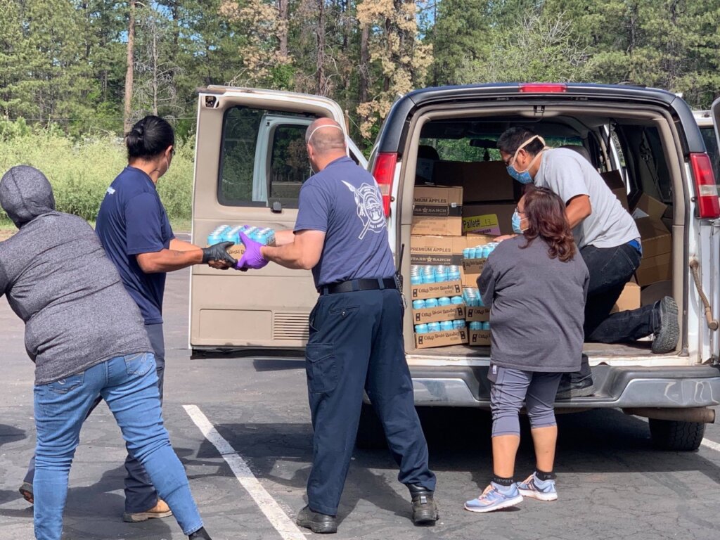 Canned Water For Relief