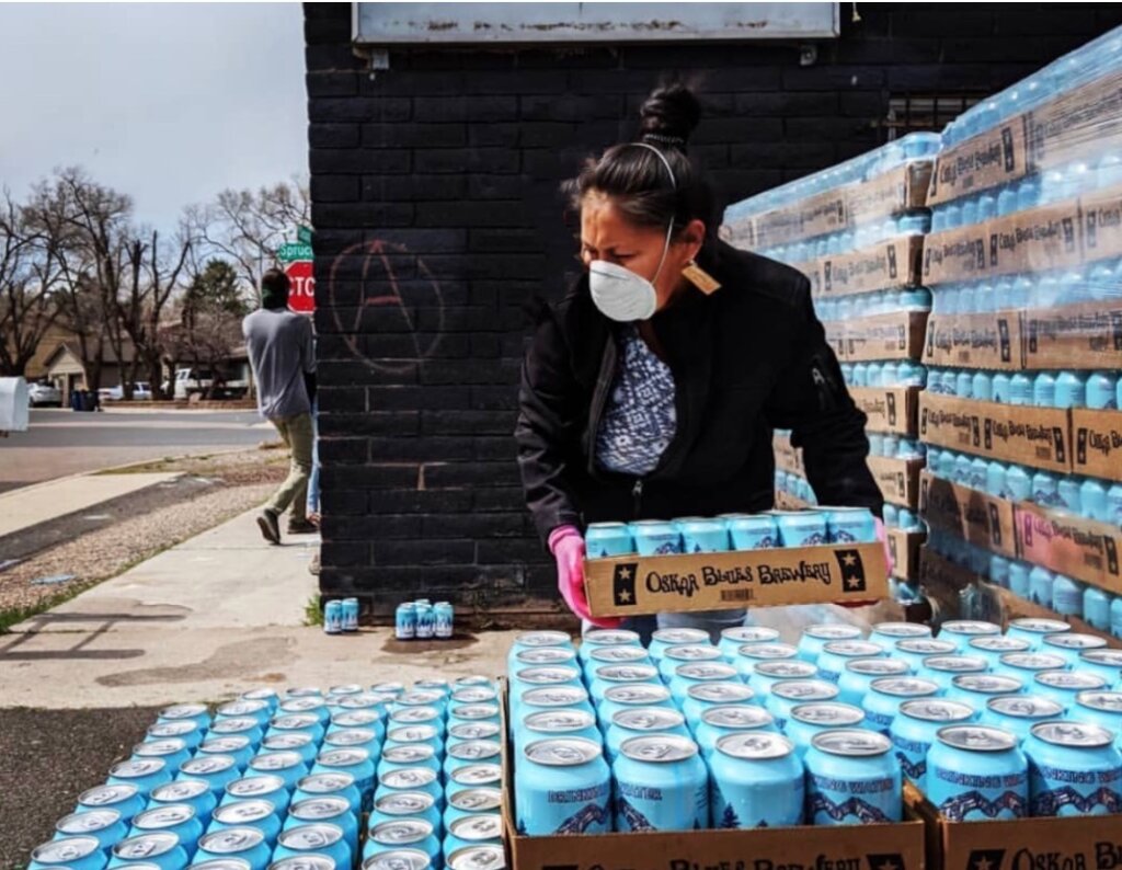 Canned Water For Relief