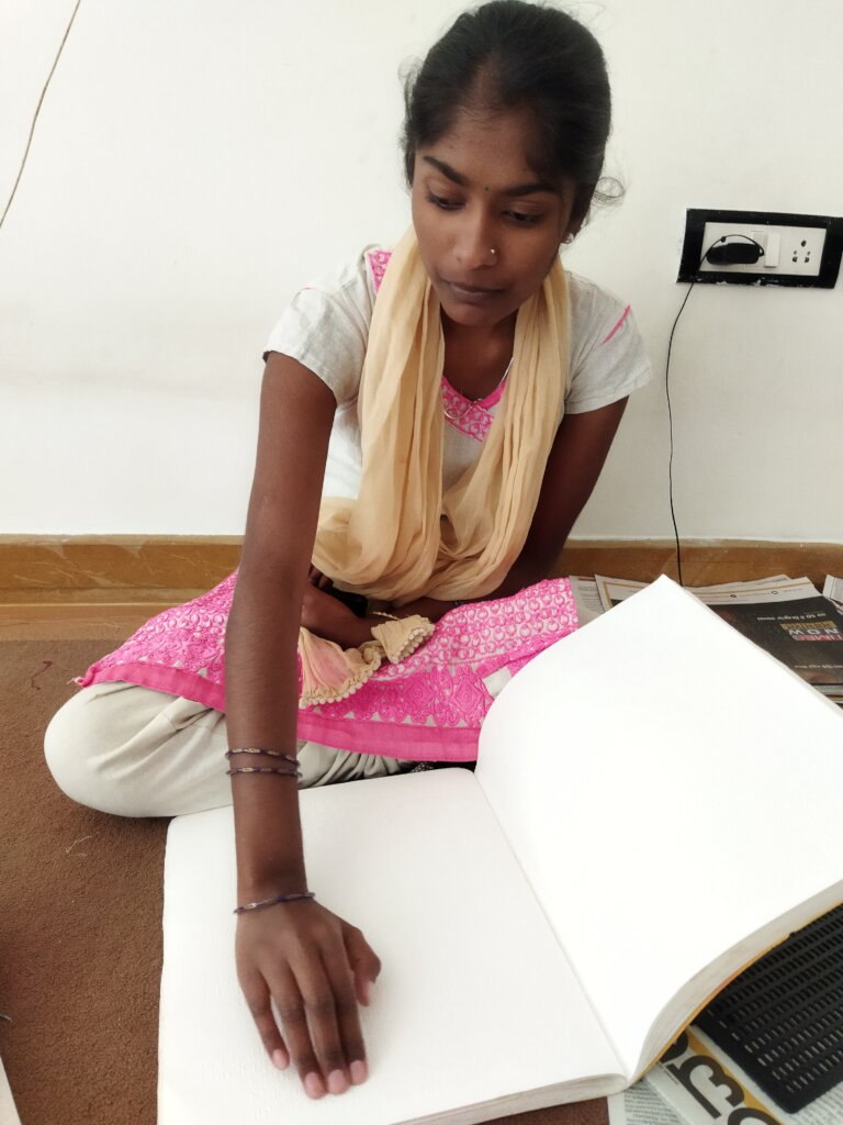 Reading in Braille