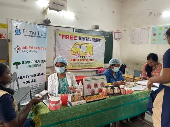 Free dental camp for school children
