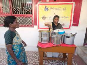 Serving food for poor