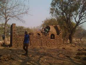 Fringilla house, half-way stage