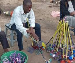 Client with creative income generating project