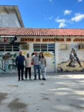 Visit to Cidade de Deus, with partners