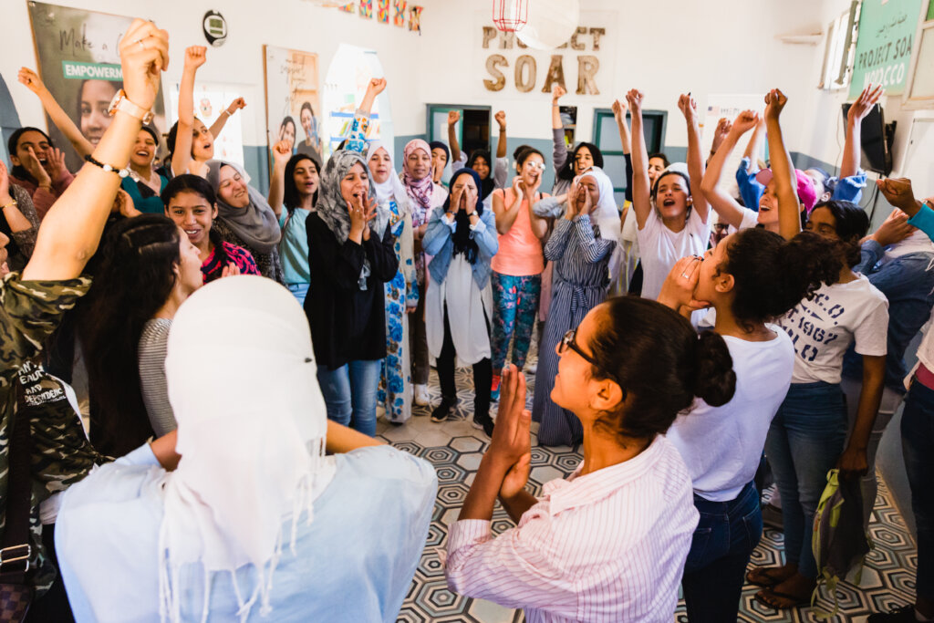 Soar Girls shout empowerment affirmations
