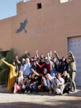 Soar Girls pose for a group photo