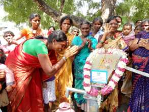 Women Celebrate Their New Village Well