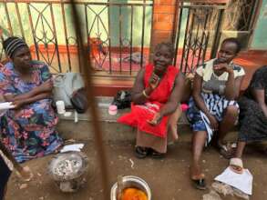 Makerere Kagugube Care group making soap