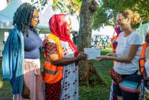 CES giving a donation towards the mangrove project