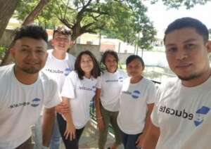 Walter with some of our High School scholars