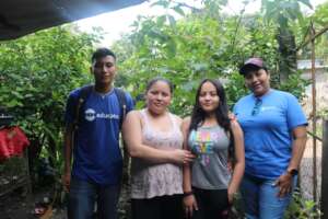 Visiting our current scholarship student Yeimy