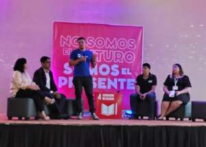 Walter presenting at the Youth Week conference