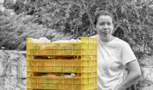 Dasha, from Ukraine, volunteers after school