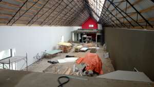 Our unfinished conference room