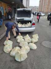 Grocery set for a single granny in Kiev