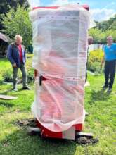 Delivery of a boiler for home heating