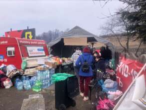 Distribution of food, water, blankets and more