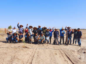 Restoration team and volunteers