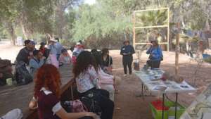 Students explore Colorado River restoration sites.