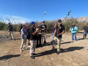Students visit the Cucapah El Mayor community.