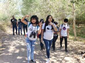 Walking on the learning trail